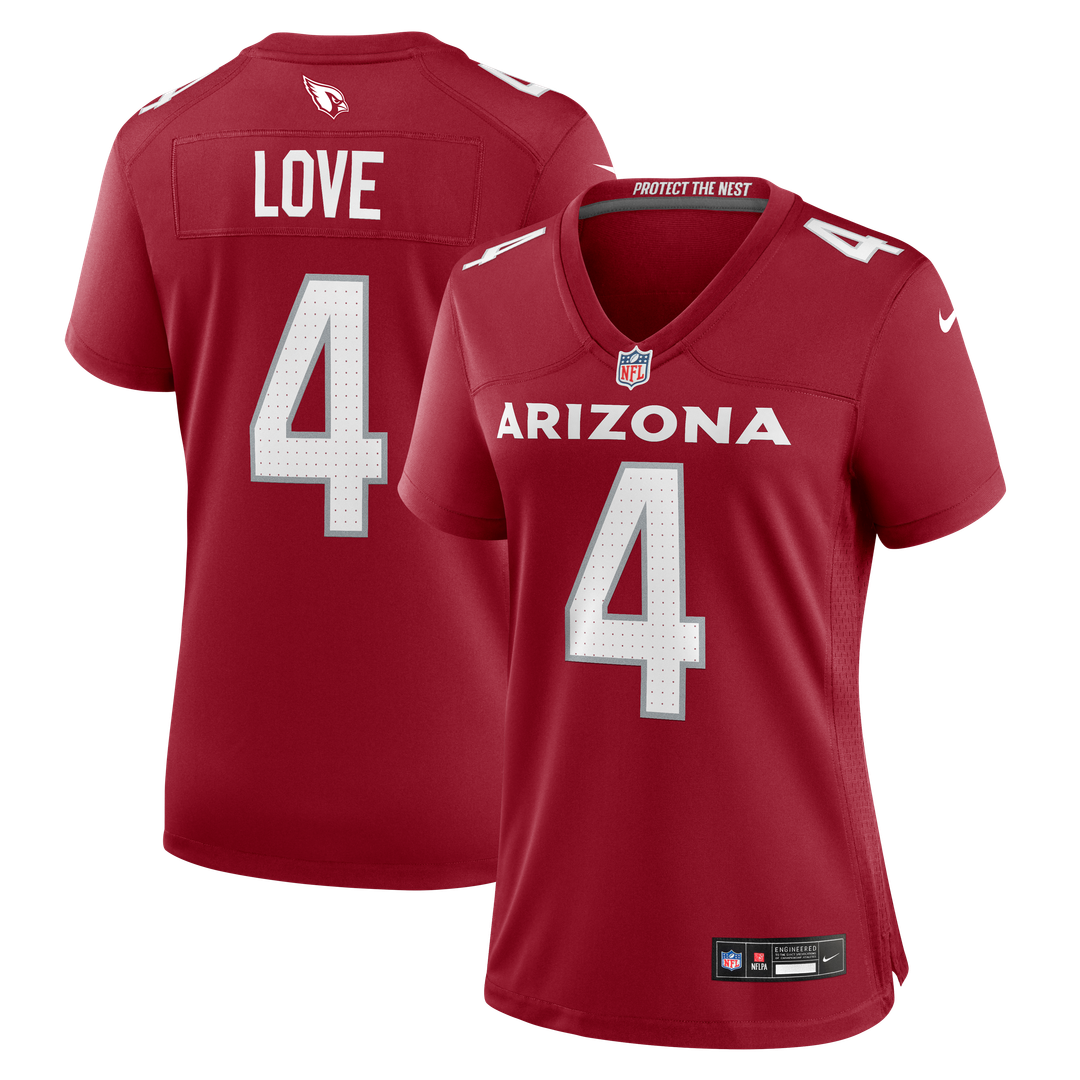 Jeremiyah Love Arizona Cardinals Nike Women's Game Jersey - White Official NFL Team Apparel Football Fan Gear