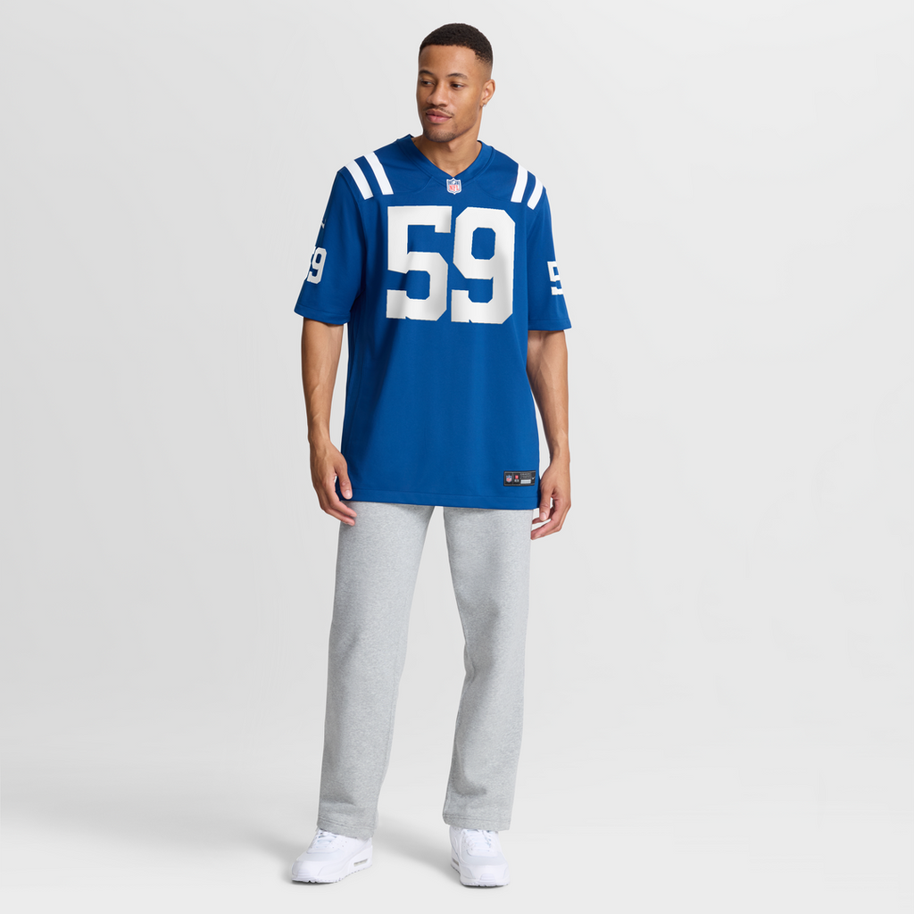 Buddy Johnson Indianapolis Colts Nike Team Game Jersey - Royal Official NFL Team Apparel Football Fan Gear