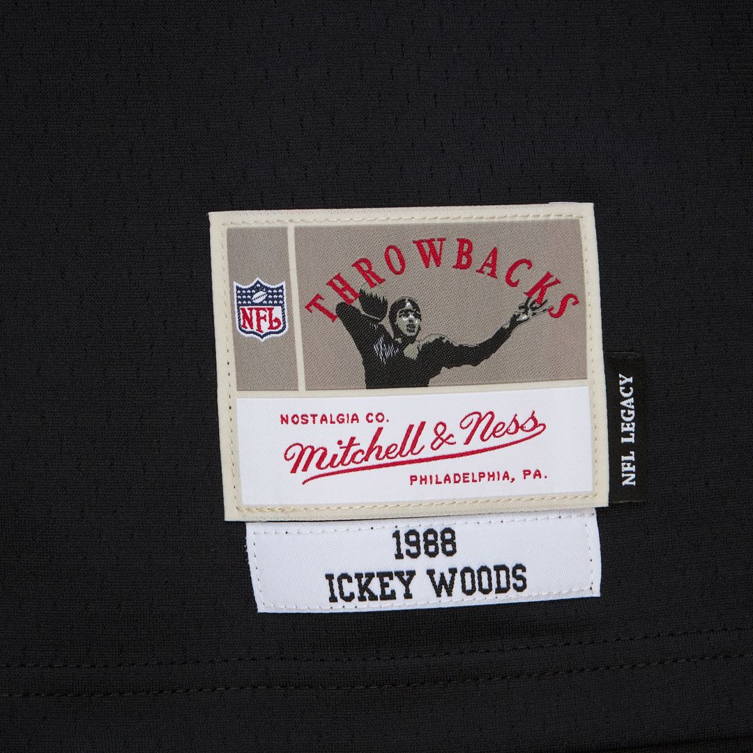 Ickey Woods Cincinnati Bengals Mitchell & Ness 1988 Legacy Replica Jersey - Black Official NFL Team Apparel Football Fan Gear