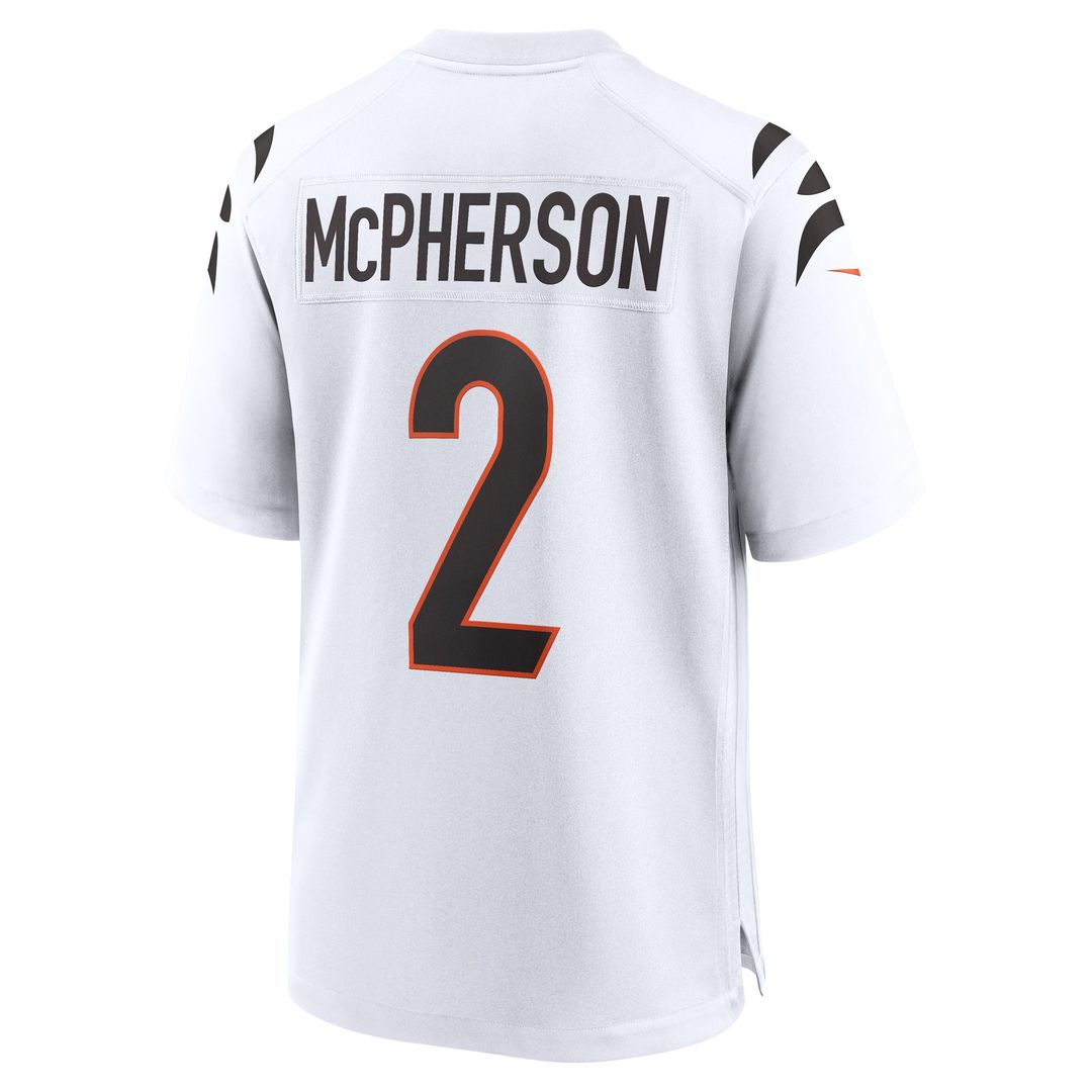 Evan McPherson Cincinnati Bengals Nike Game Player Jersey - White Official NFL Team Apparel Football Fan Gear