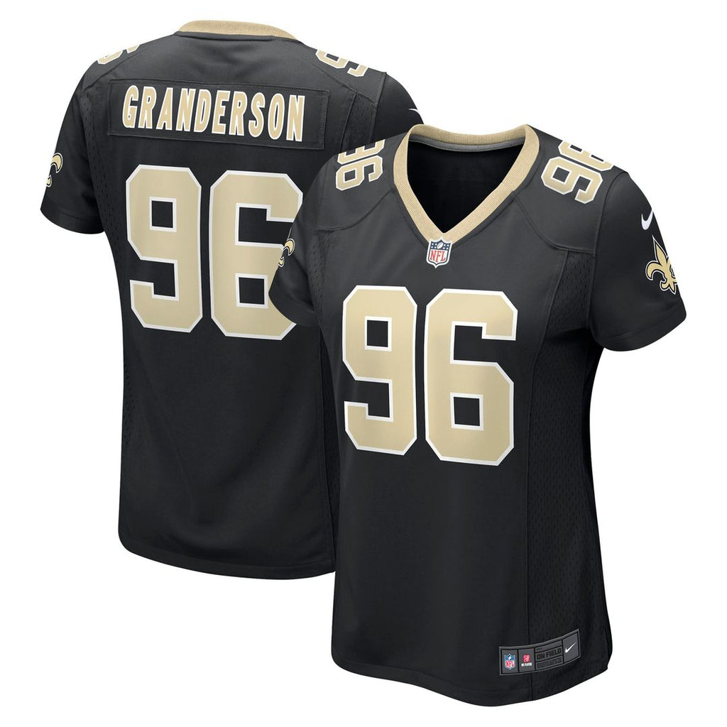 Carl Granderson New Orleans Saints Nike Women's Game Jersey - Black Official NFL Team Apparel Football Fan Gear