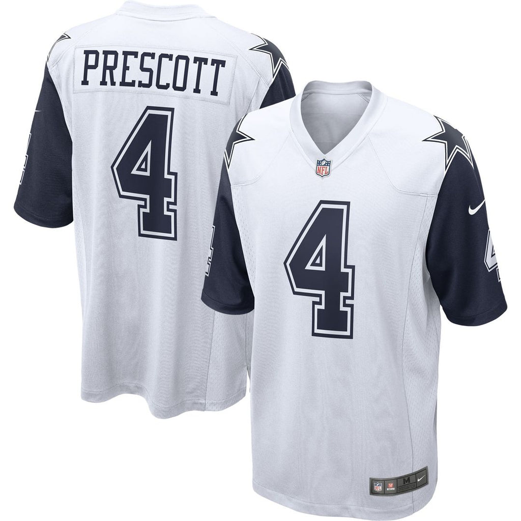 Dak Prescott Dallas Cowboys Nike Alternate Game Team Jersey - White Official NFL Team Apparel Football Fan Gear