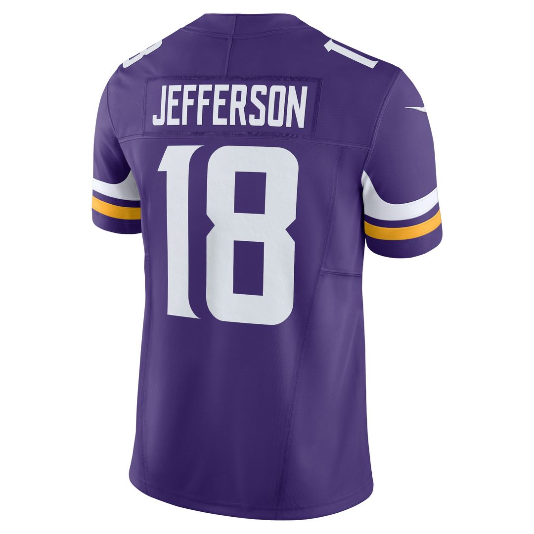 Justin Jefferson Minnesota Vikings Nike Vapor F.U.S.E. Limited Jersey - Purple Official NFL Team Apparel Football Fan Gear