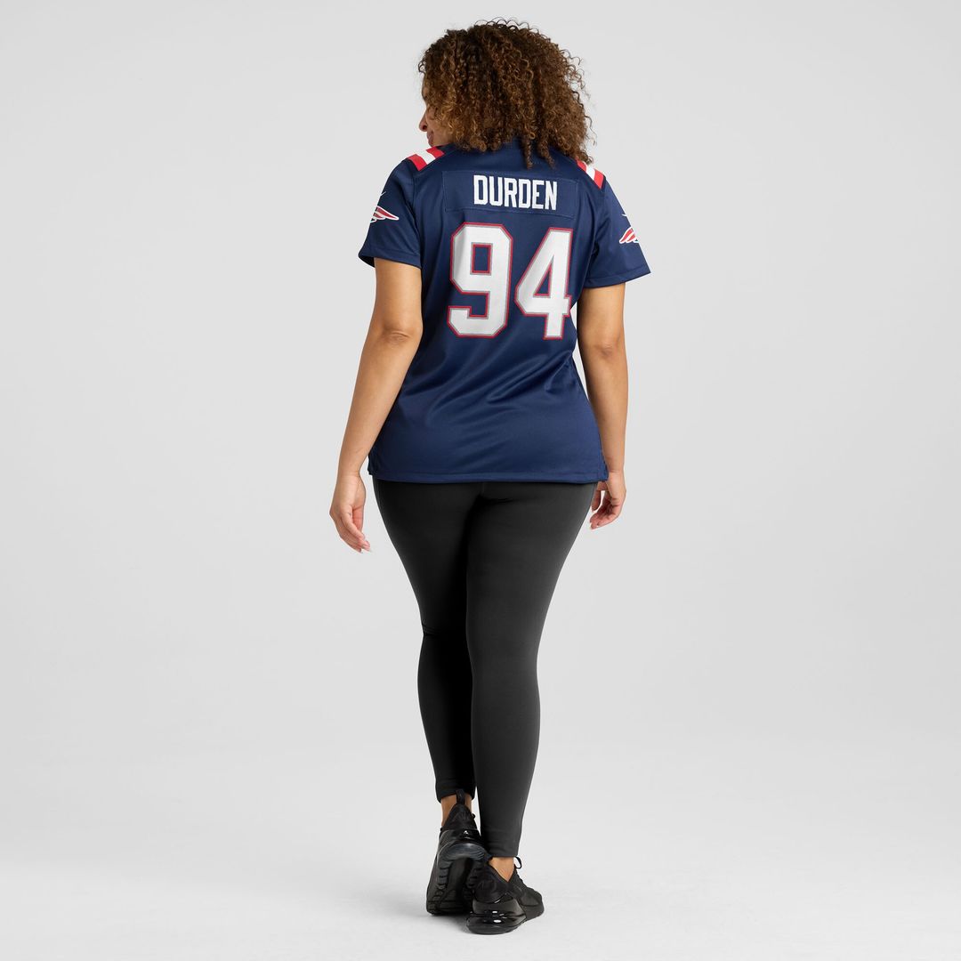 Cory Durden New England Patriots Nike Women's Team Game Jersey - Navy Official NFL Team Apparel Football Fan Gear