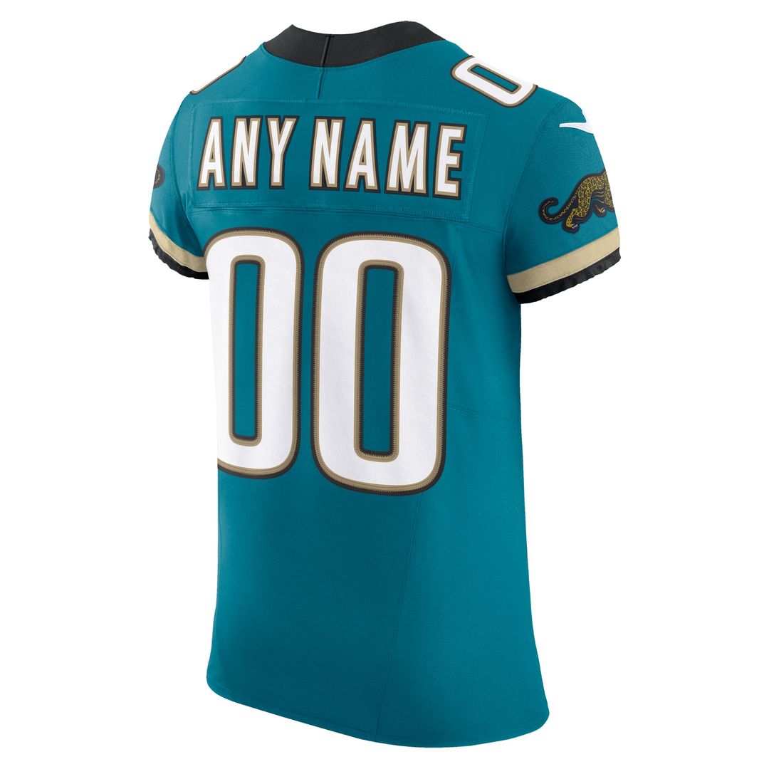 Jacksonville Jaguars Nike Alternate Vapor F.U.S.E. Elite Custom Jersey - Teal Official NFL Team Apparel Football Fan Gear