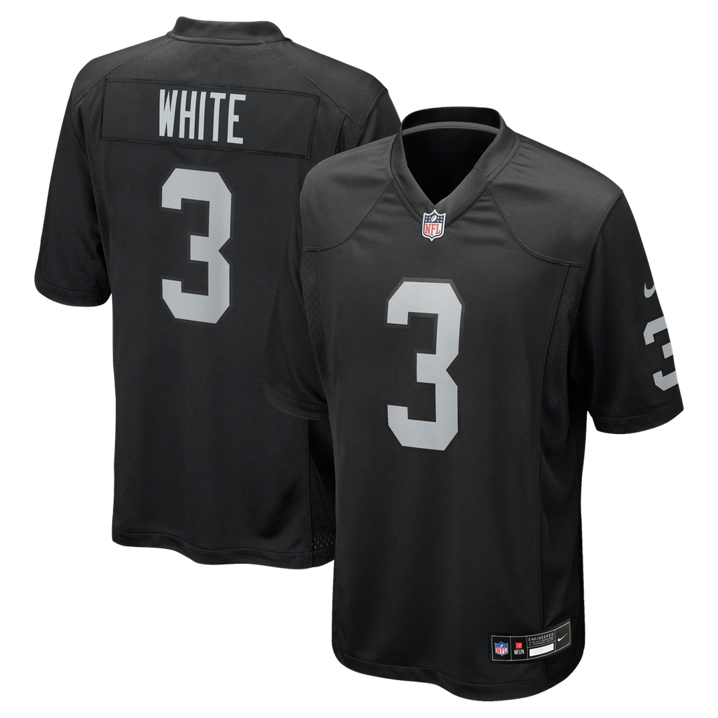 Zamir White Las Vegas Raiders Nike Team Game Jersey - Black Official NFL Team Apparel Football Fan Gear