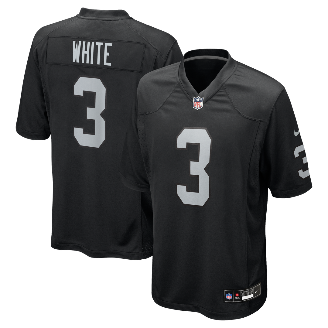 Zamir White Las Vegas Raiders Nike Team Game Jersey - Black Official NFL Team Apparel Football Fan Gear