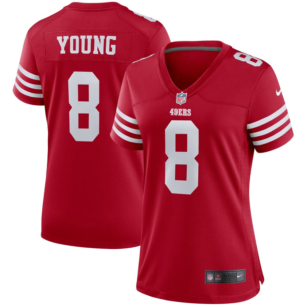 Steve Young San Francisco 49ers Nike Women's Retired Player Game Jersey - Scarlet Official NFL Team Apparel Football Fan Gear
