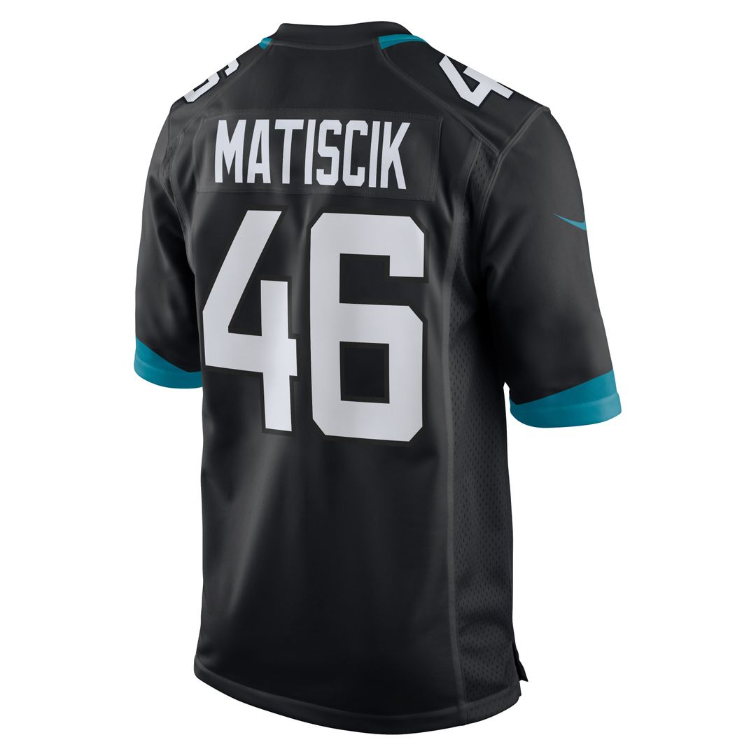 Ross Matiscik Jacksonville Jaguars Nike Alternate Game Jersey - Black Official NFL Team Apparel Football Fan Gear
