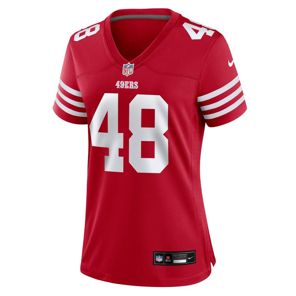 Tatum Bethune San Francisco 49ers Nike Women's Team Game Jersey - Scarlet Official NFL Team Apparel Football Fan Gear