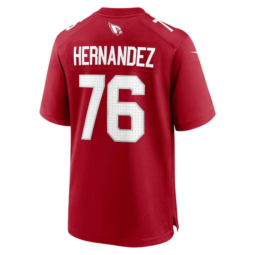 Will Hernandez Arizona Cardinals Nike Team Game Jersey - Cardinal Official NFL Team Apparel Football Fan Gear
