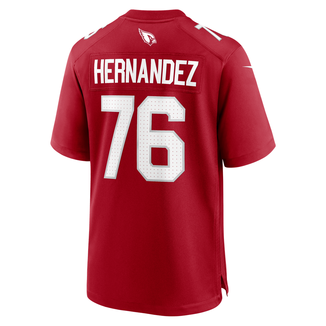 Will Hernandez Arizona Cardinals Nike Team Game Jersey - Cardinal Official NFL Team Apparel Football Fan Gear