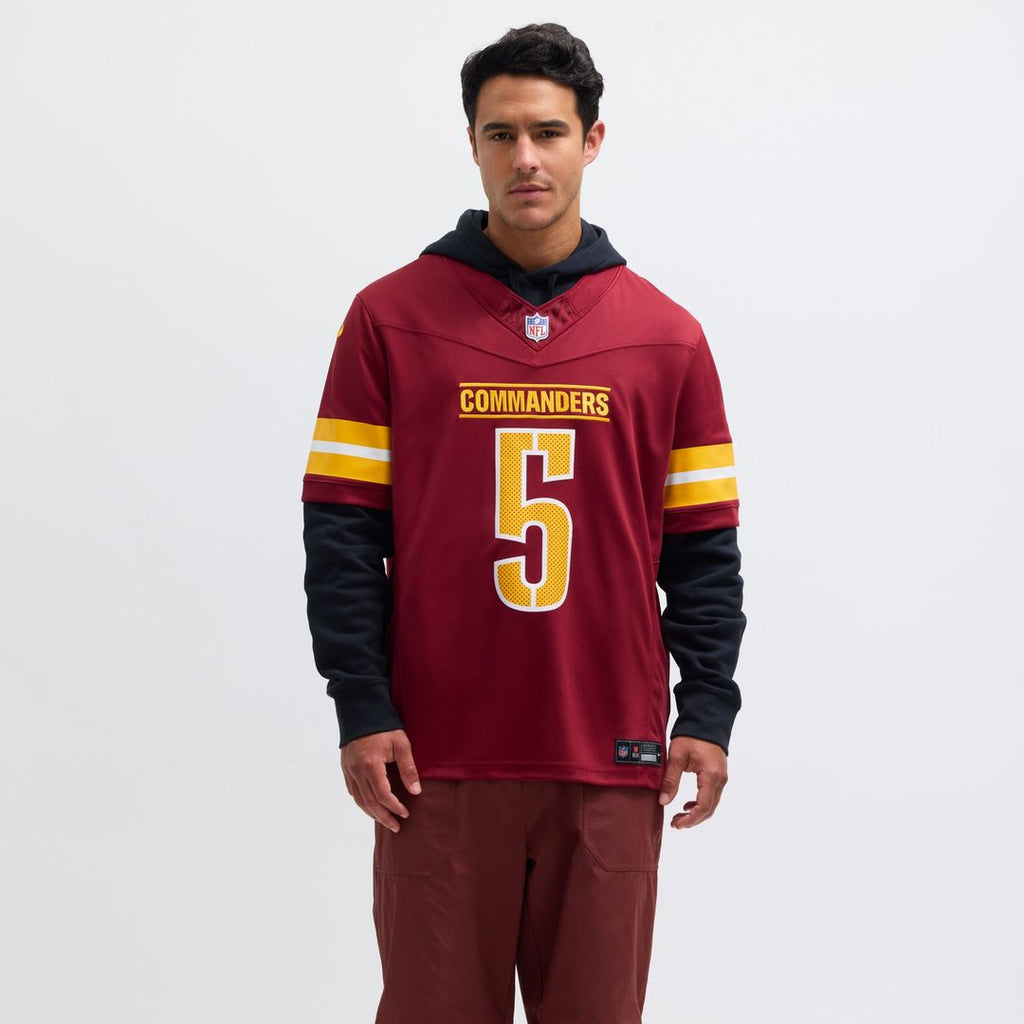 Jayden Daniels Washington Commanders Nike Vapor F.U.S.E. Limited Super Bowl Era Jersey - White Official NFL Team Apparel Football Fan Gear