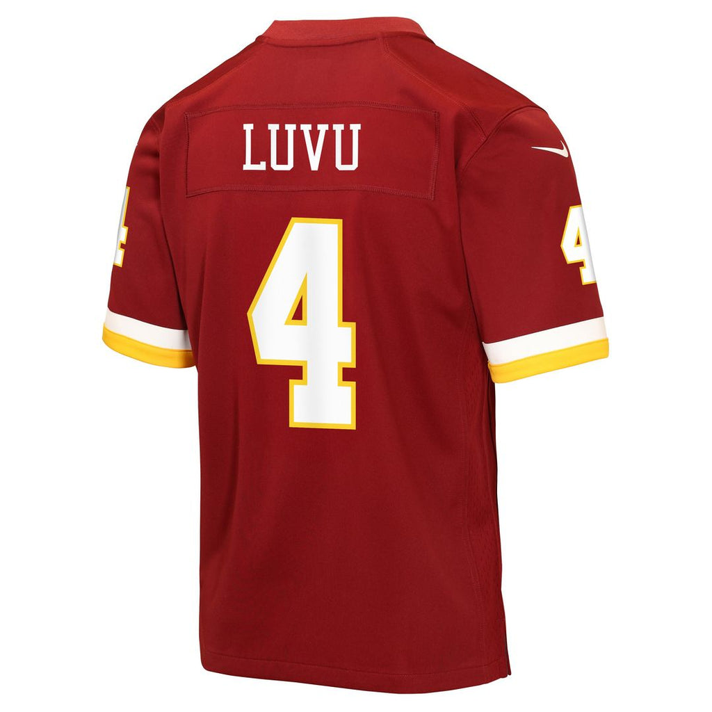 Frankie Luvu Washington Commanders Nike Youth Game Jersey - Burgundy Official NFL Team Apparel Football Fan Gear