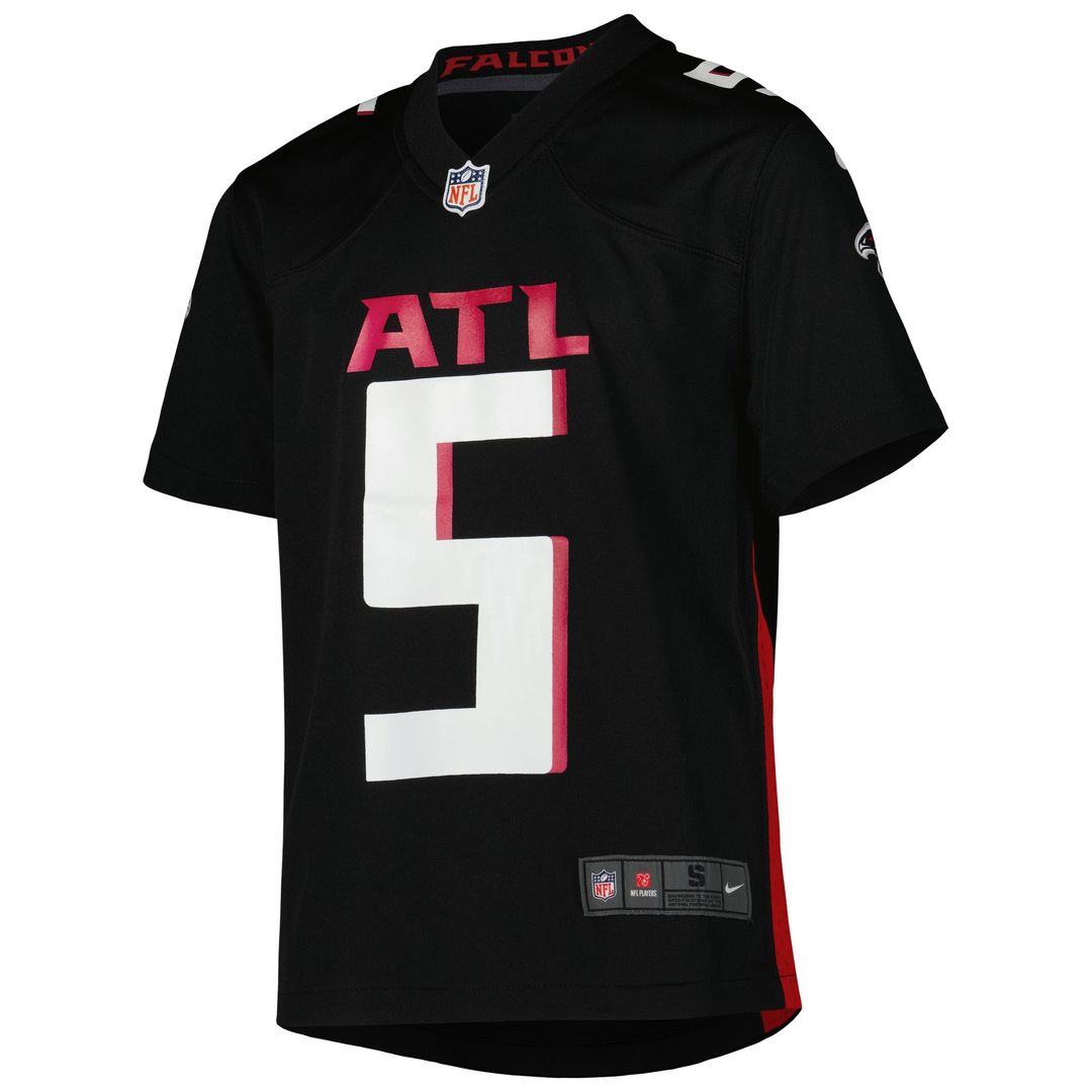 Drake London Atlanta Falcons Nike Youth Game Jersey - Black Official NFL Team Apparel Football Fan Gear