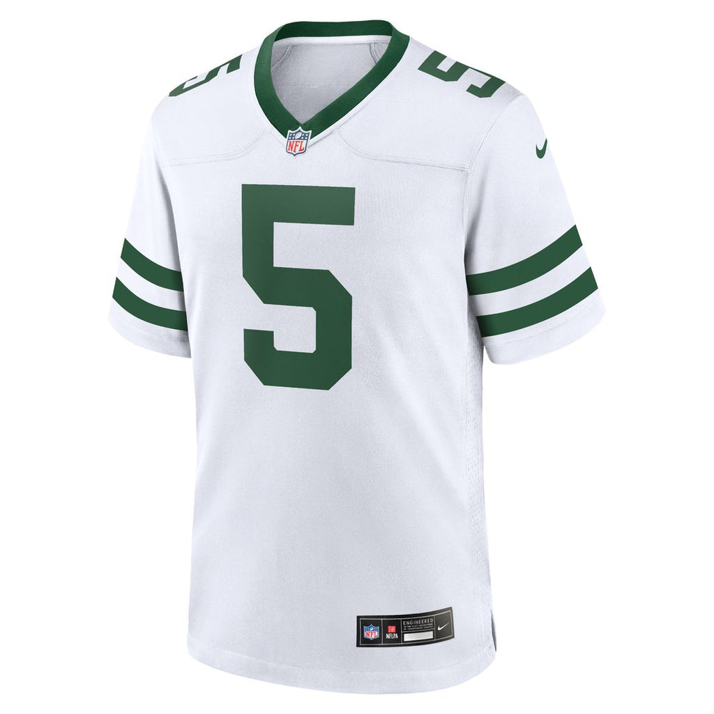 Garrett Wilson New York Jets Nike Game Jersey - Legacy White Official NFL Team Apparel Football Fan Gear