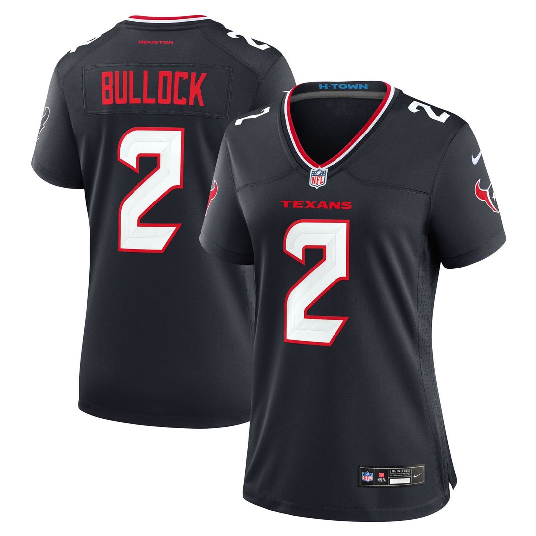 Calen Bullock Houston Texans Nike Women's Team Game Jersey - Navy Official NFL Team Apparel Football Fan Gear