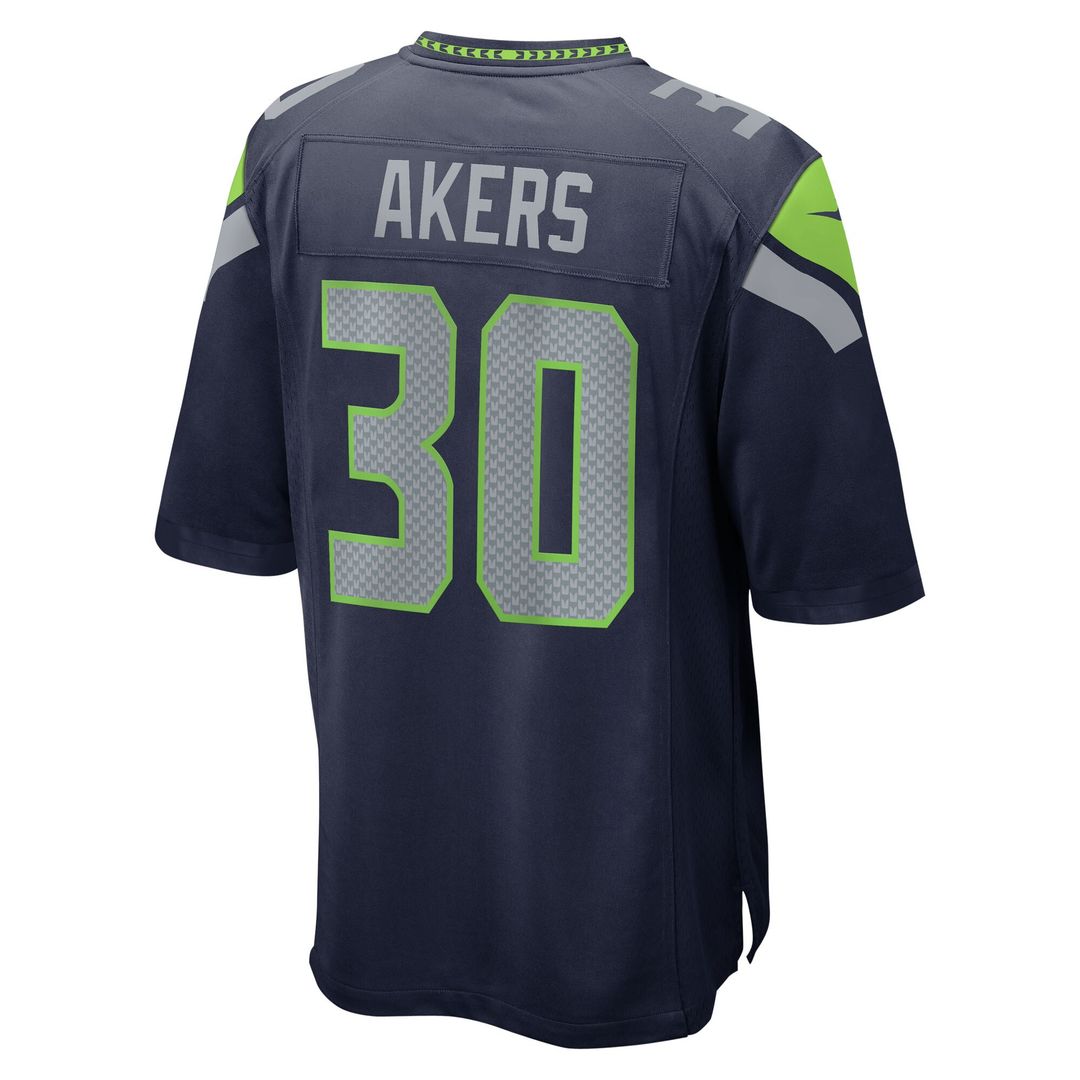 Cam Akers Seattle Seahawks Nike Team Game Jersey - College Navy Official NFL Team Apparel Football Fan Gear
