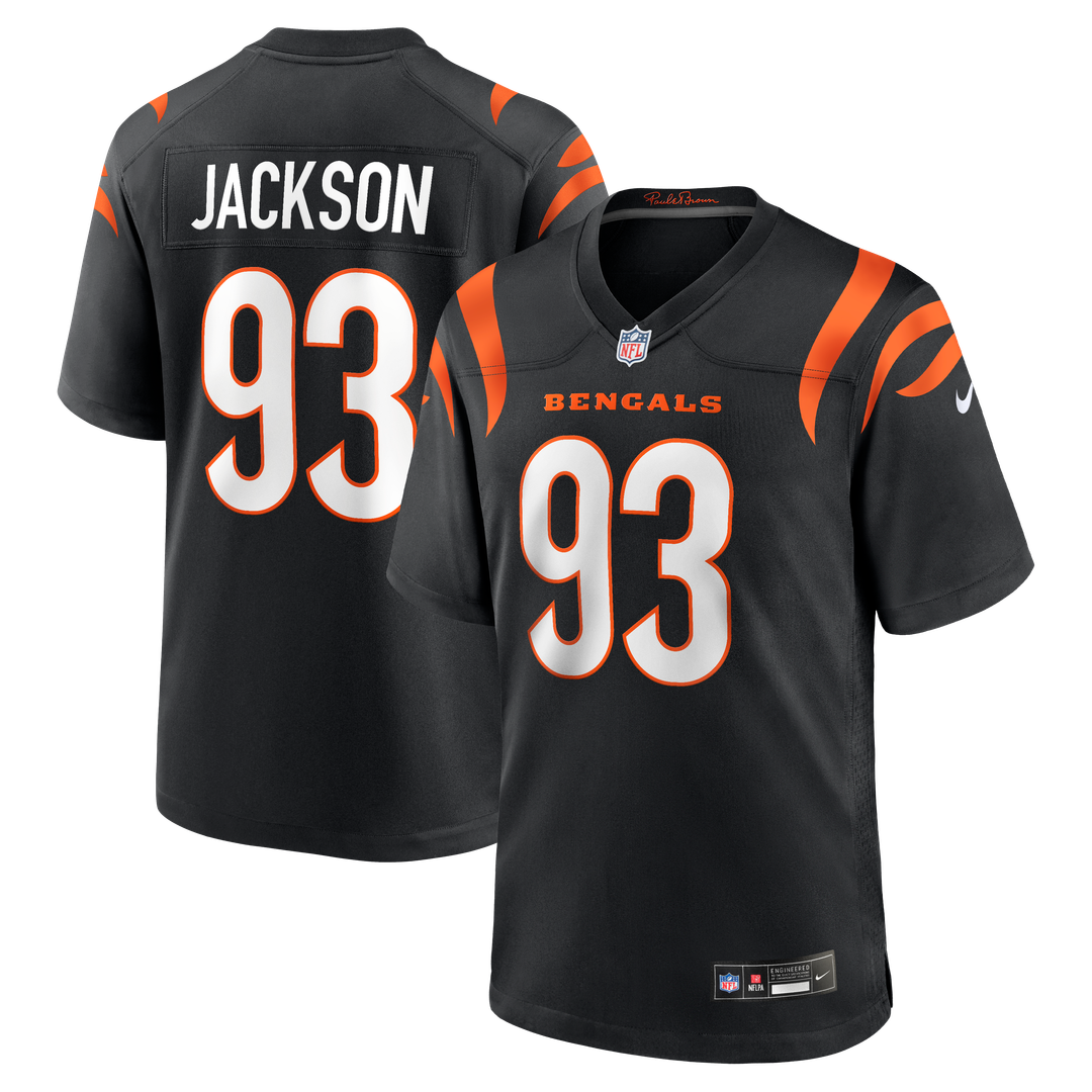 McKinnley Jackson Cincinnati Bengals Nike Game Jersey - Black Official NFL Team Apparel Football Fan Gear