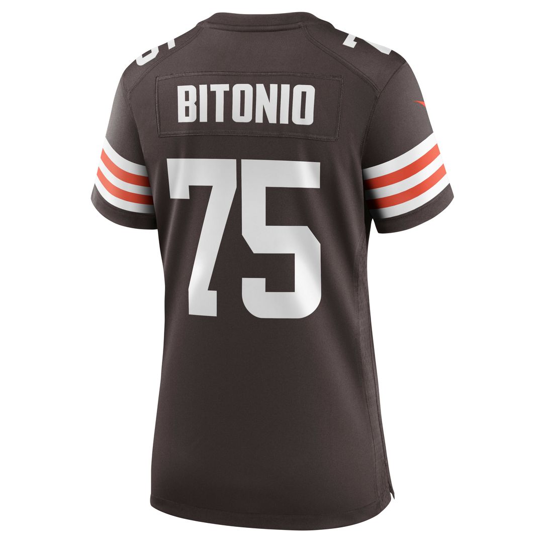 Joel Bitonio Cleveland Browns Nike Women's Game Jersey - Brown Official NFL Team Apparel Football Fan Gear