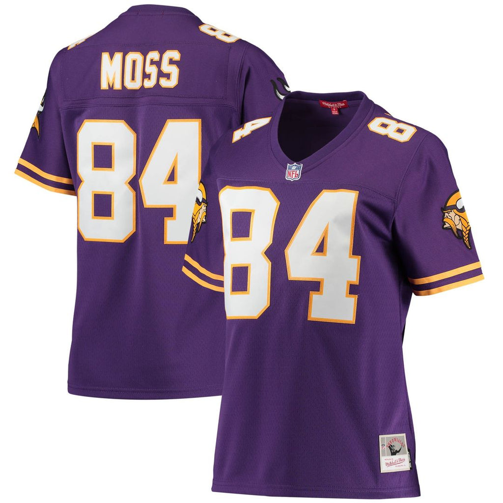Randy Moss Minnesota Vikings Mitchell & Ness Women's Legacy Replica Team Jersey - Purple Official NFL Team Apparel Football Fan Gear