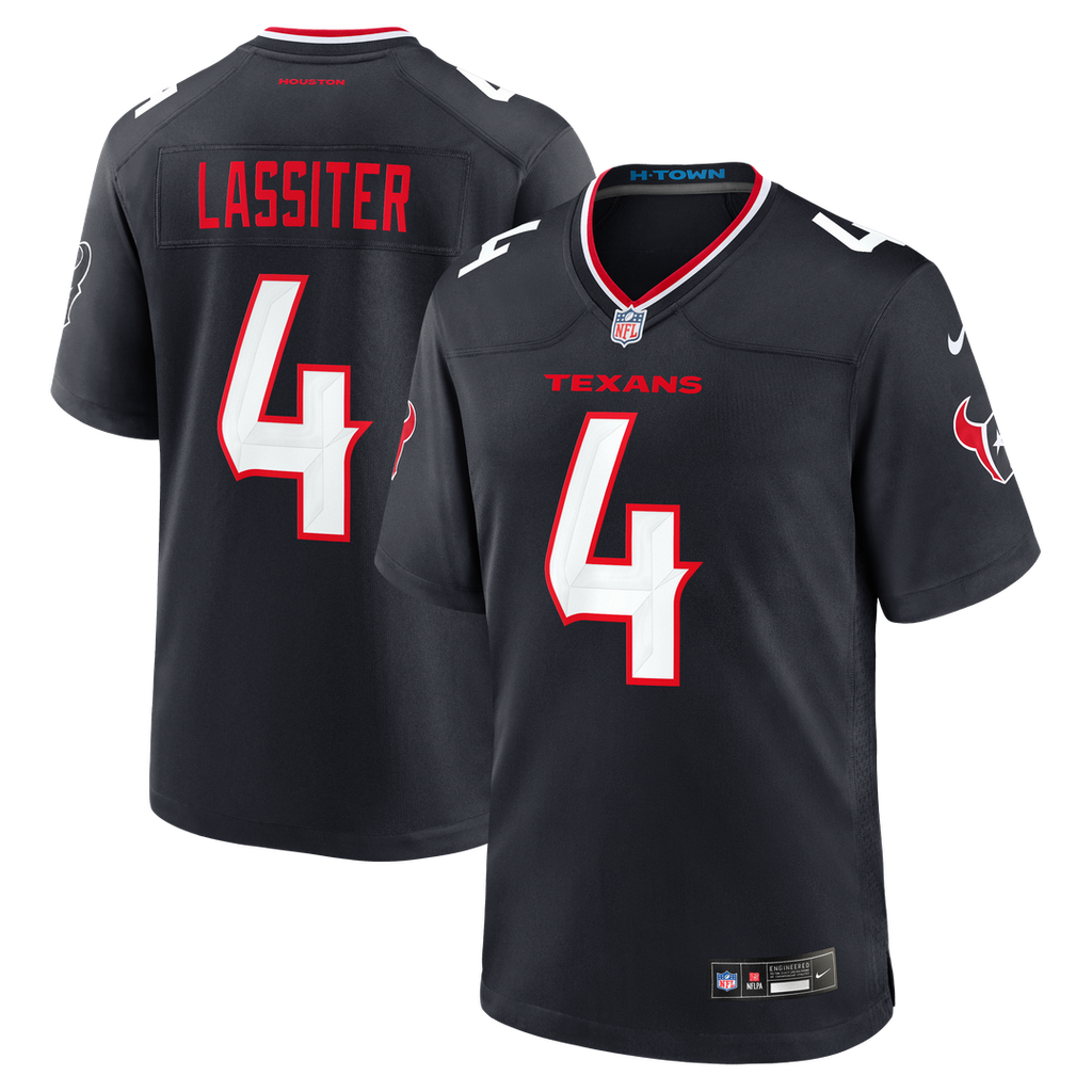 Kamari Lassiter Houston Texans Nike Team Game Jersey - Navy Official NFL Team Apparel Football Fan Gear