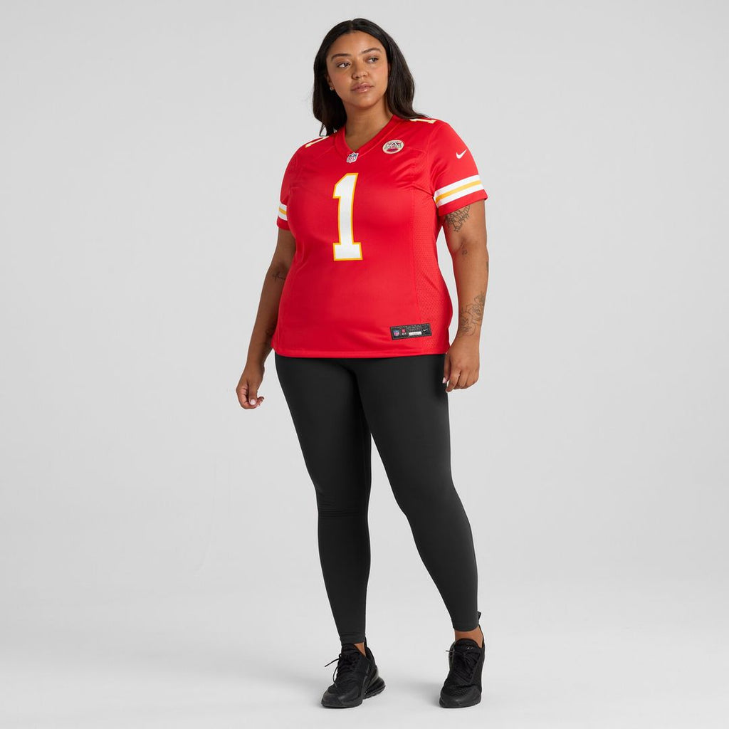 Number 1 Bride Kansas City Chiefs Nike Women's Game Jersey - Red Official NFL Team Apparel Football Fan Gear