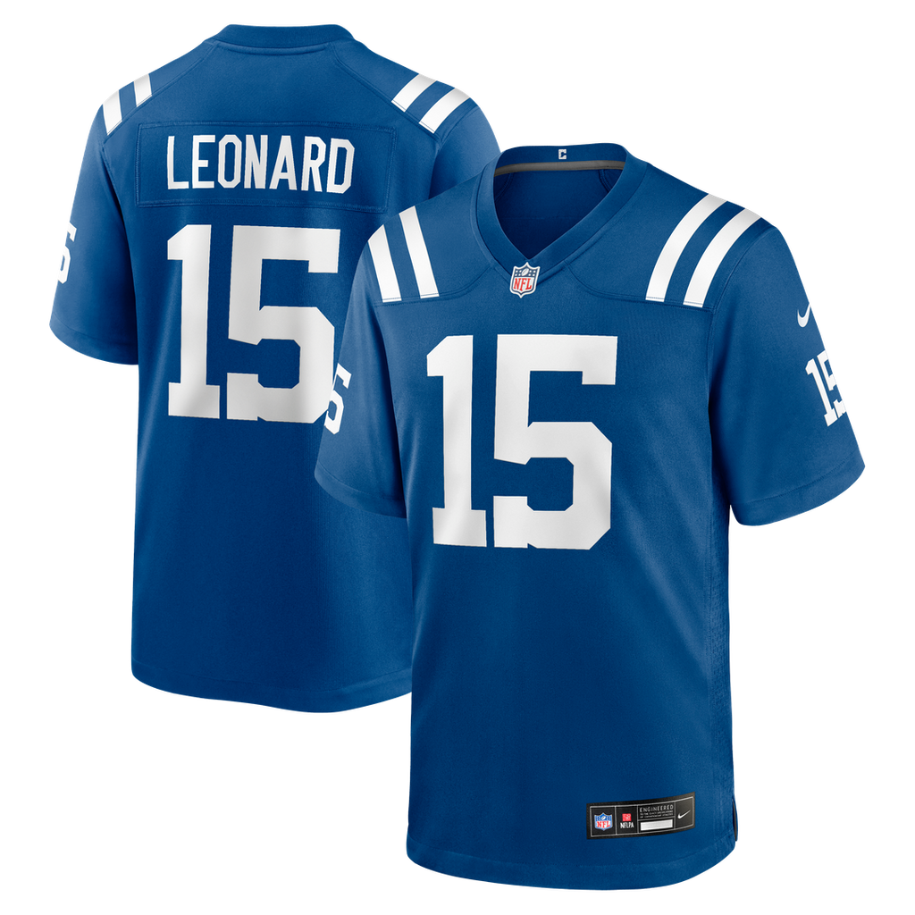 Riley Leonard Indianapolis Colts Nike Team Game Jersey - Royal Official NFL Team Apparel Football Fan Gear
