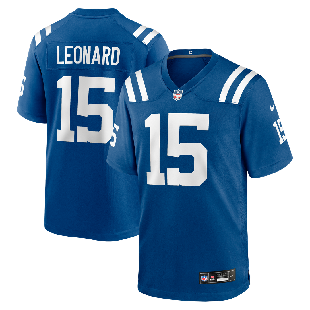 Riley Leonard Indianapolis Colts Nike Team Game Jersey - Royal Official NFL Team Apparel Football Fan Gear