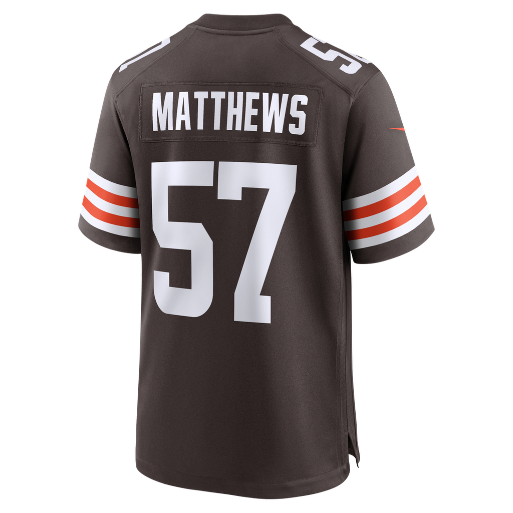 Clay Matthews Cleveland Browns Nike Game Retired Player Jersey - Brown Official NFL Team Apparel Football Fan Gear