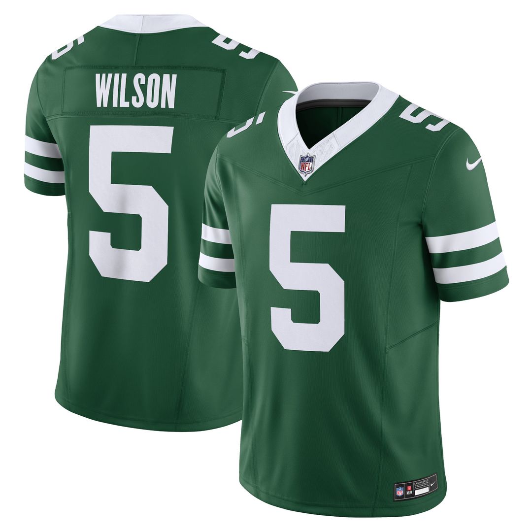 Garrett Wilson New York Jets Nike Vapor F.U.S.E. Limited Jersey - Legacy White Official NFL Team Apparel Football Fan Gear