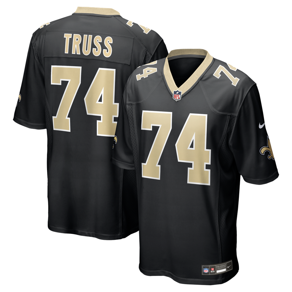 Xavier Truss New Orleans Saints Nike Team Game Jersey - Black Official NFL Team Apparel Football Fan Gear