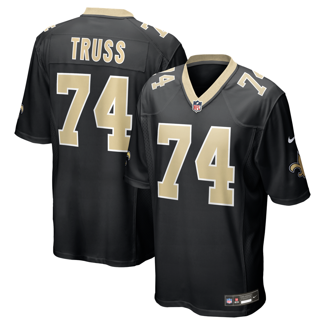 Xavier Truss New Orleans Saints Nike Team Game Jersey - Black Official NFL Team Apparel Football Fan Gear