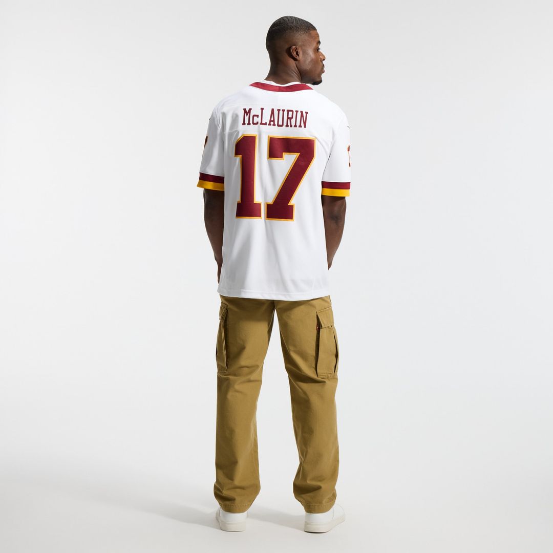 Terry McLaurin Washington Commanders Nike Vapor F.U.S.E. Stitched Limited Jersey - White Official NFL Team Apparel Football Fan Gear
