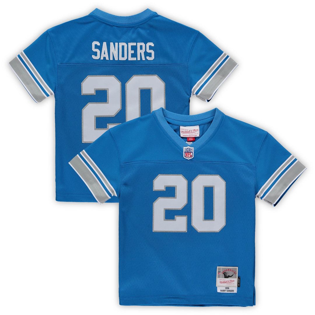 Barry Sanders Detroit Lions Mitchell & Ness Male Preschool 1996 Retired Legacy Jersey - Blue Official NFL Team Apparel Football Fan Gear