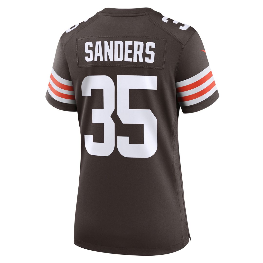 Raheim Sanders Cleveland Browns Nike Women's Team Game Jersey - Brown Official NFL Team Apparel Football Fan Gear