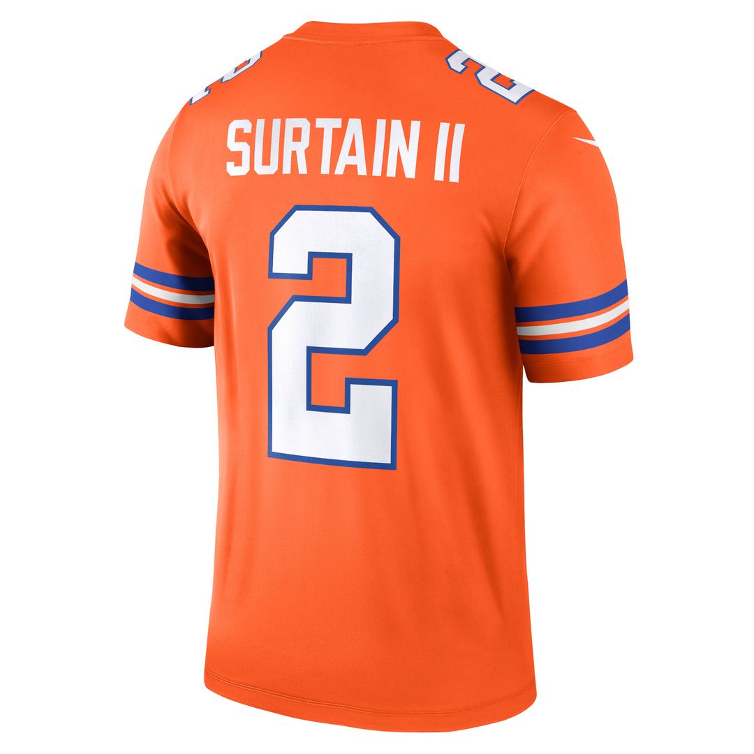 Patrick Surtain II Denver Broncos Nike Legend Player Performance Top - Orange NFL Fan Gear Popular Style