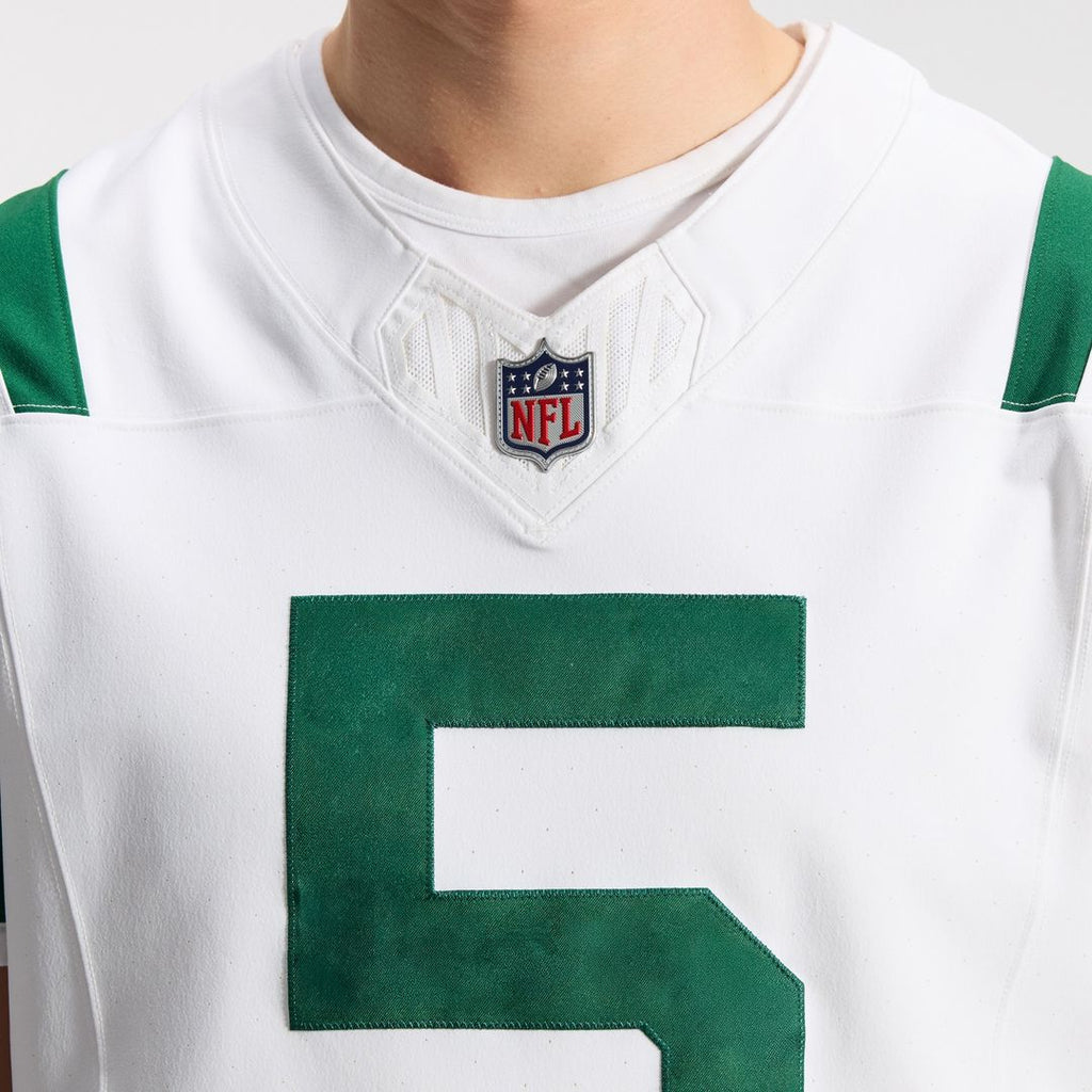 Garrett Wilson New York Jets Nike Classic Alternate Vapor F.U.S.E. Elite Jersey - White Official NFL Team Apparel Football Fan Gear