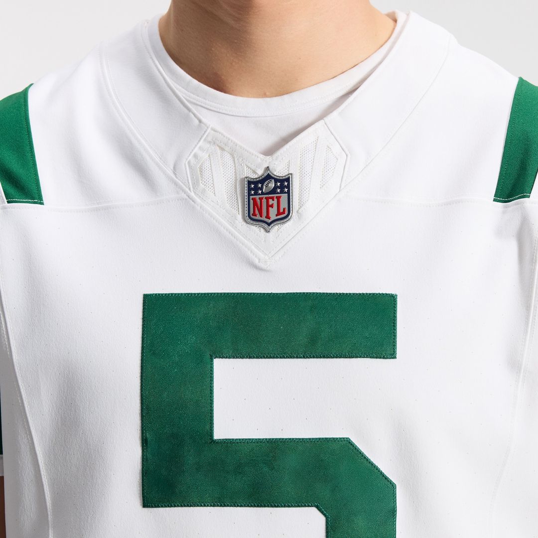 Garrett Wilson New York Jets Nike Classic Alternate Vapor F.U.S.E. Elite Jersey - White Official NFL Team Apparel Football Fan Gear