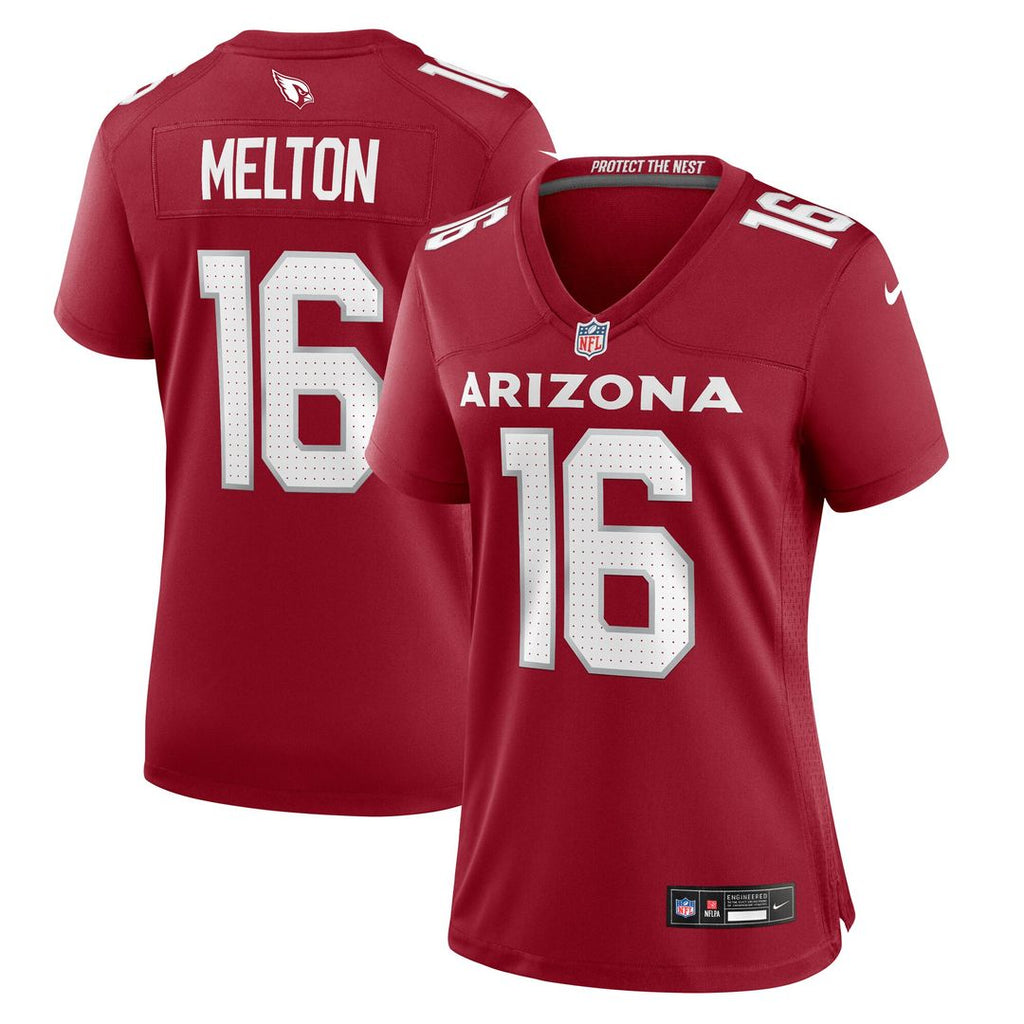 Max Melton Arizona Cardinals Nike Women's Game Jersey - Cardinal Official NFL Team Apparel Football Fan Gear