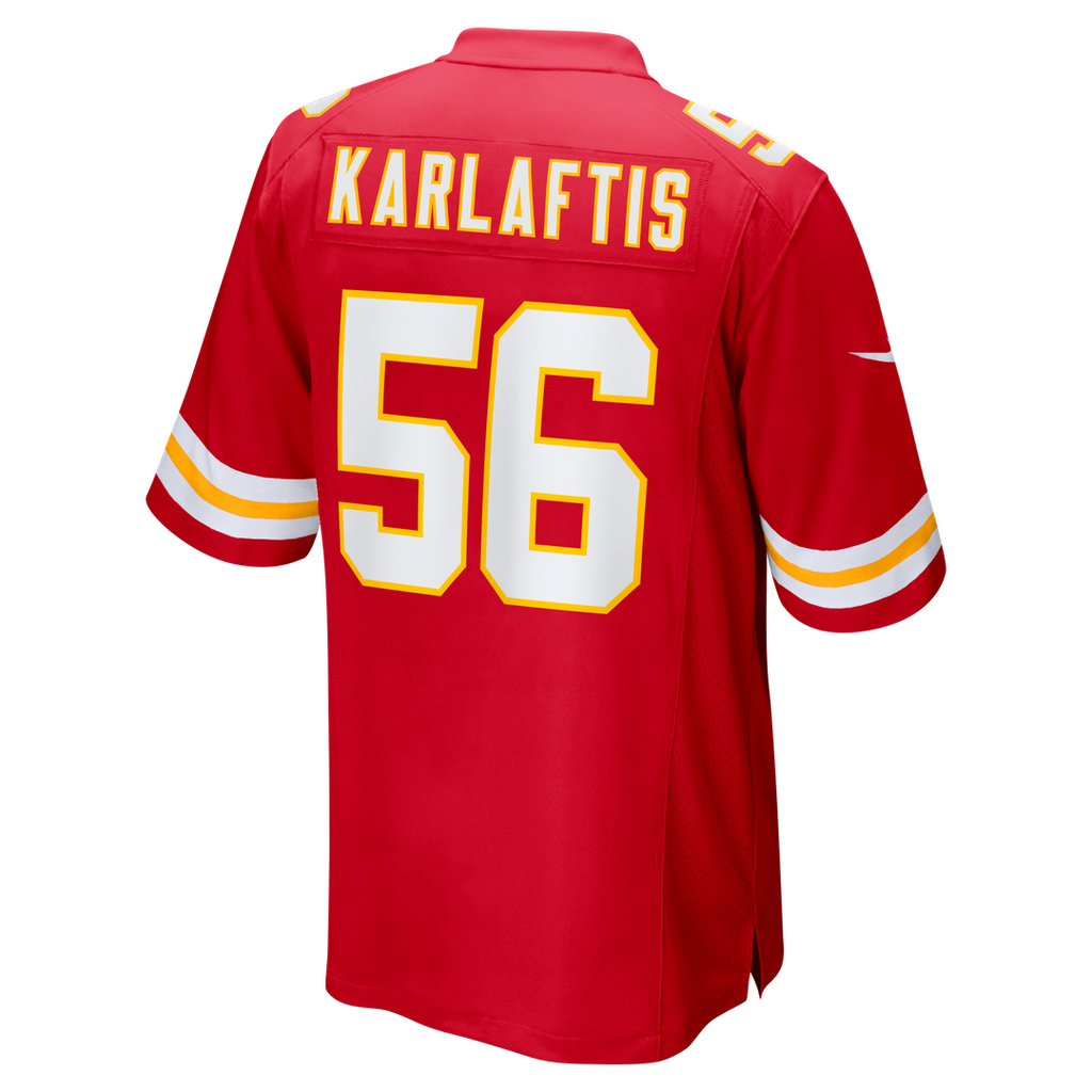 George Karlaftis Kansas City Chiefs Nike Player Game Jersey - Red Official NFL Team Apparel Football Fan Gear