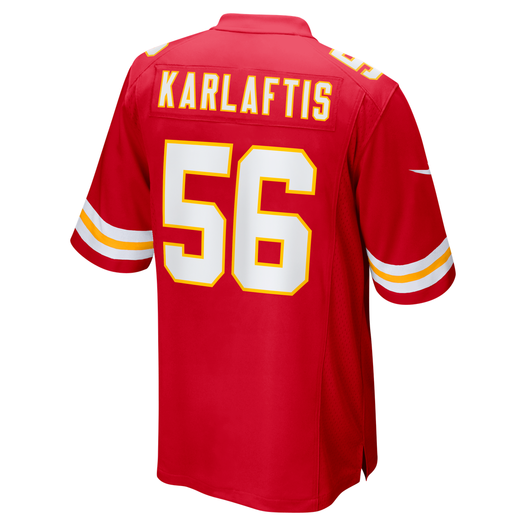 George Karlaftis Kansas City Chiefs Nike Player Game Jersey - Red Official NFL Team Apparel Football Fan Gear