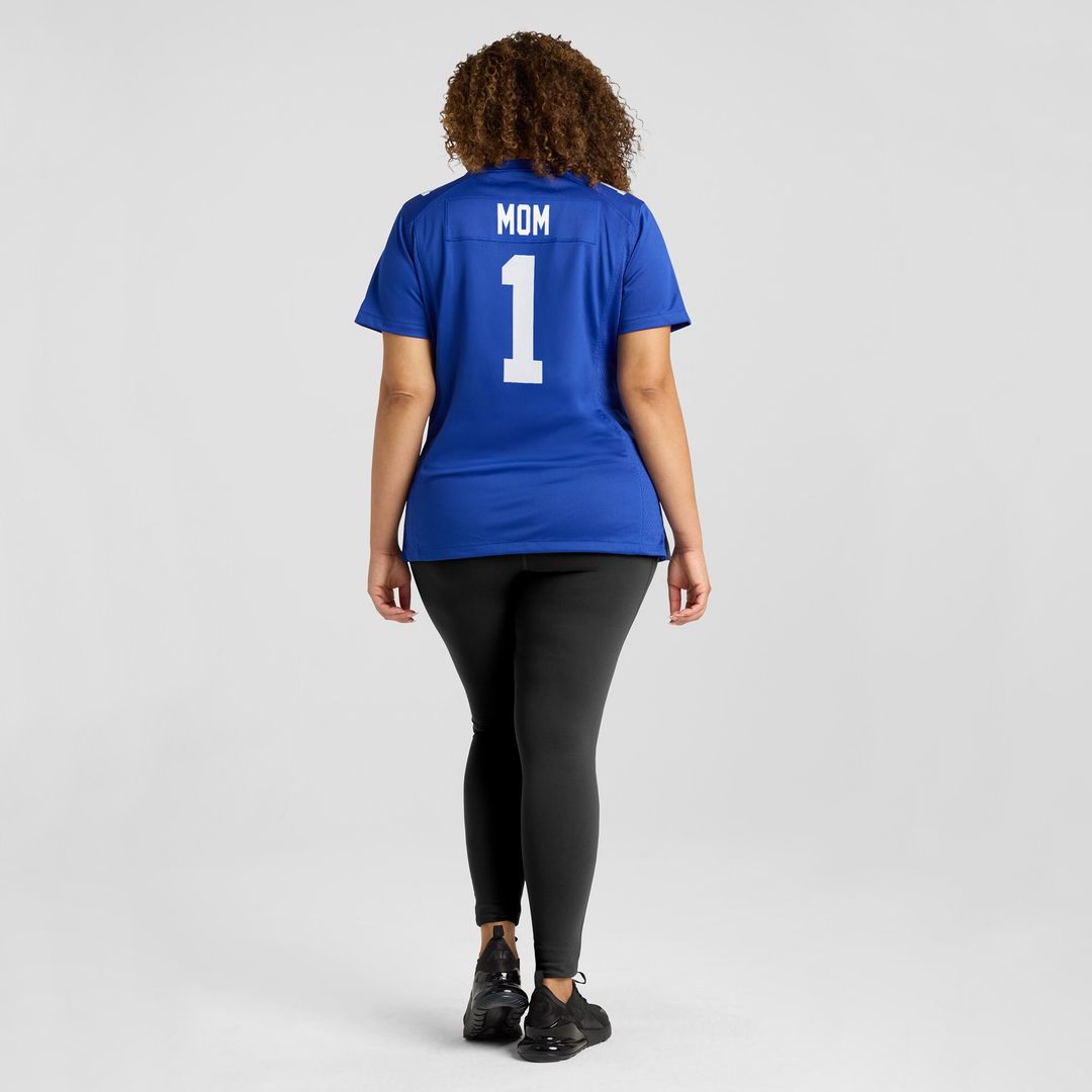 Number 1 Mom New York Giants Nike Women's Game Jersey - Royal Official NFL Team Apparel Football Fan Gear