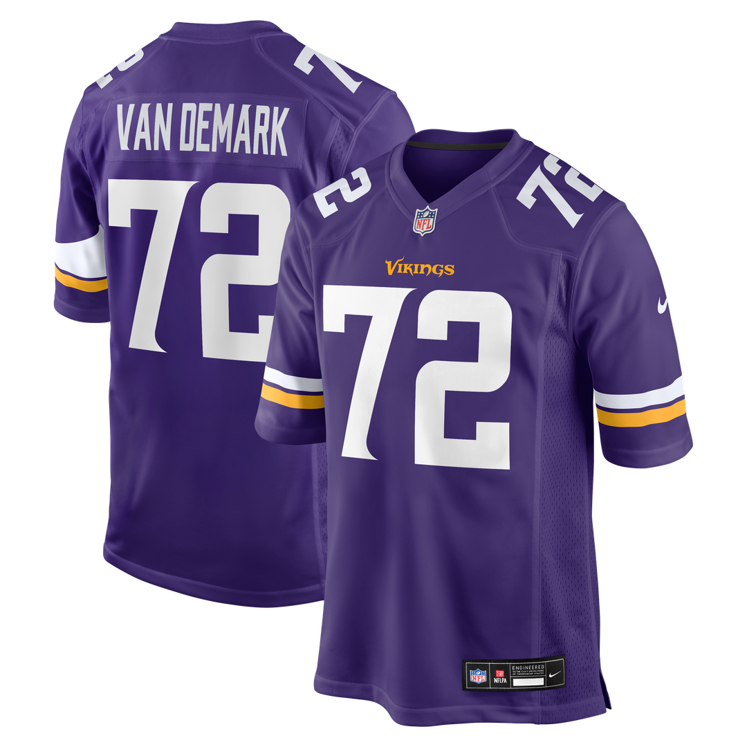 Ryan Van Demark Minnesota Vikings Nike Team Game Jersey - Purple Official NFL Team Apparel Football Fan Gear