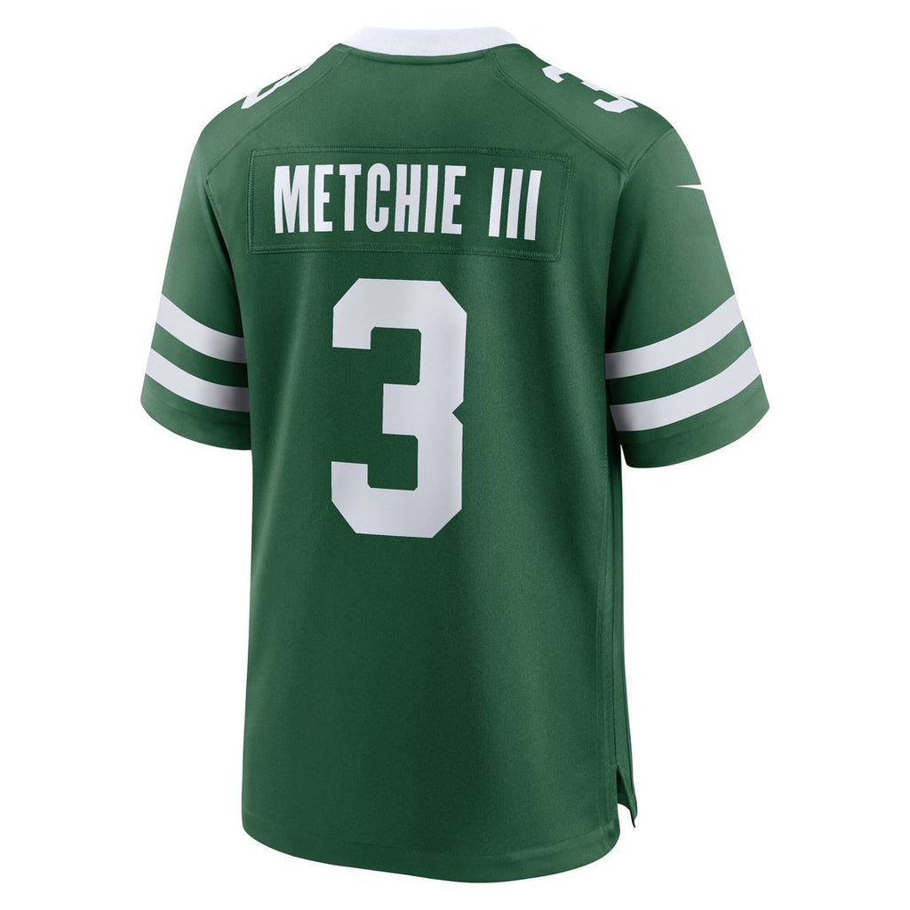 John Metchie III New York Jets Nike Team Game Jersey - Legacy Green Official NFL Team Apparel Football Fan Gear
