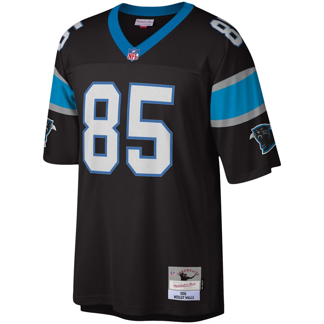 Wesley Walls Carolina Panthers Mitchell & Ness Legacy Replica Jersey - Black Official NFL Team Apparel Football Fan Gear