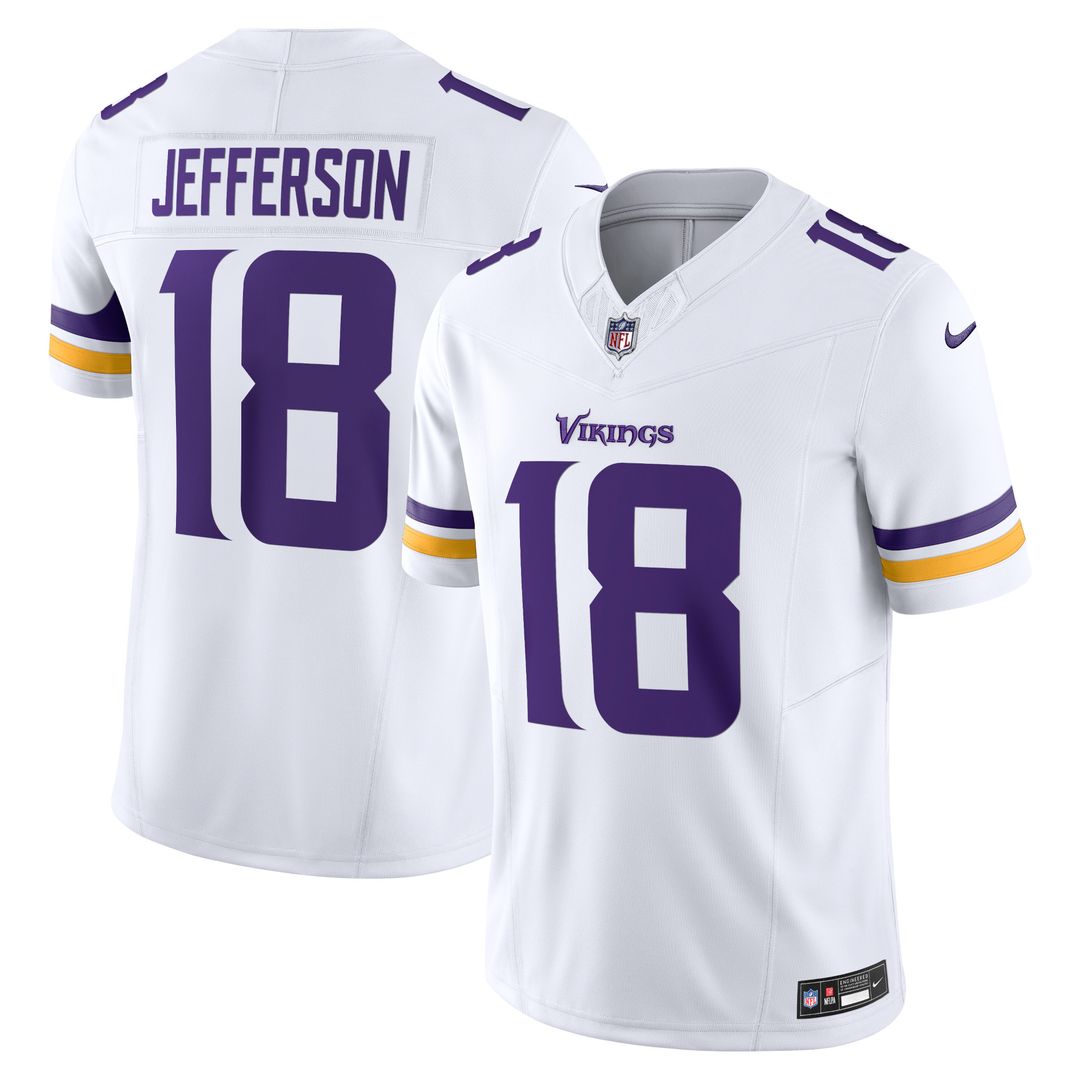 Justin Jefferson Minnesota Vikings Nike Vapor F.U.S.E. Limited Jersey - White Official NFL Team Apparel Football Fan Gear