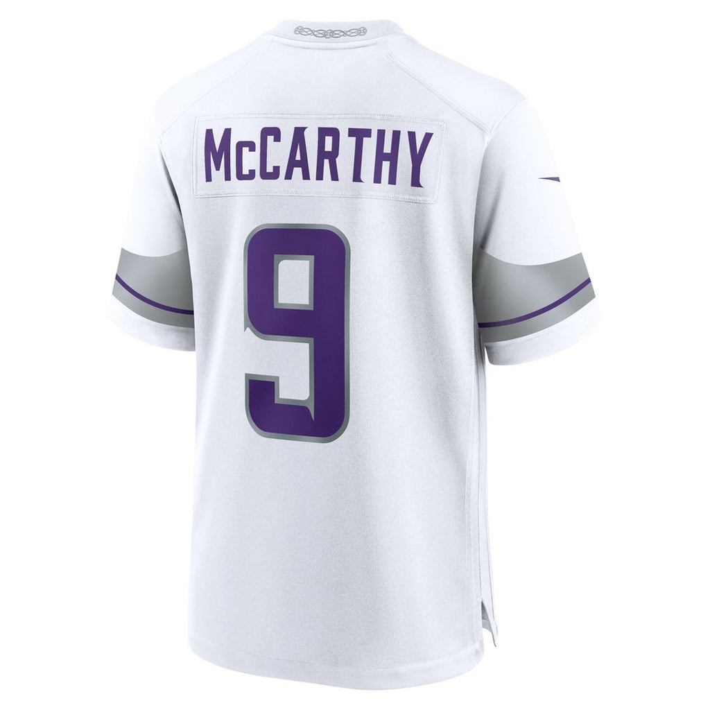 J.J. McCarthy Minnesota Vikings Nike Player Game Jersey - Purple Official NFL Team Apparel Football Fan Gear