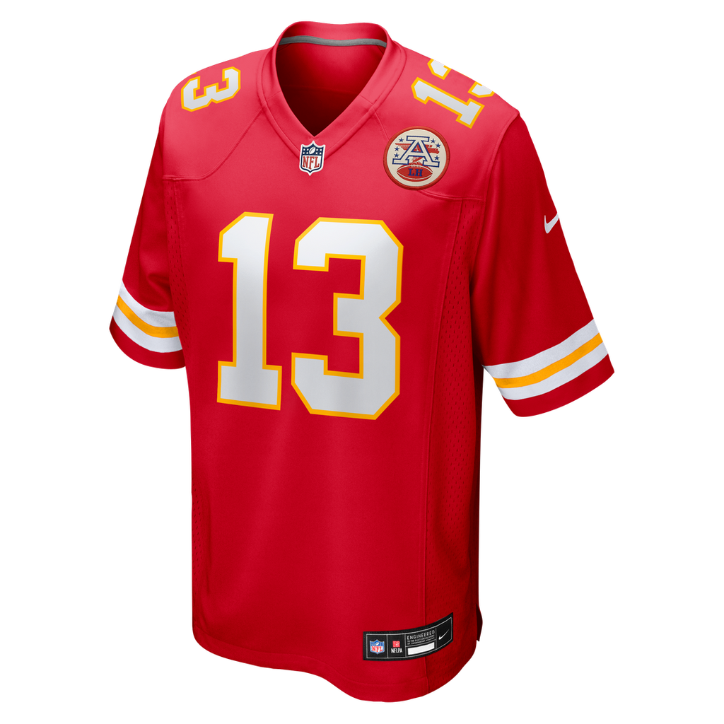 Nazeeh Johnson Kansas City Chiefs Nike Game Player Jersey - Red Official NFL Team Apparel Football Fan Gear