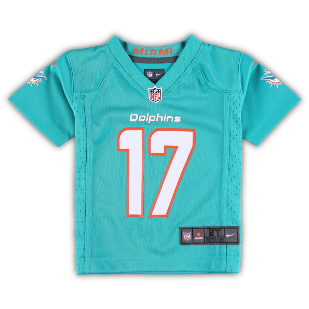 Jaylen Waddle Miami Dolphins Nike Toddler Game Jersey - Aqua Official NFL Team Apparel Football Fan Gear